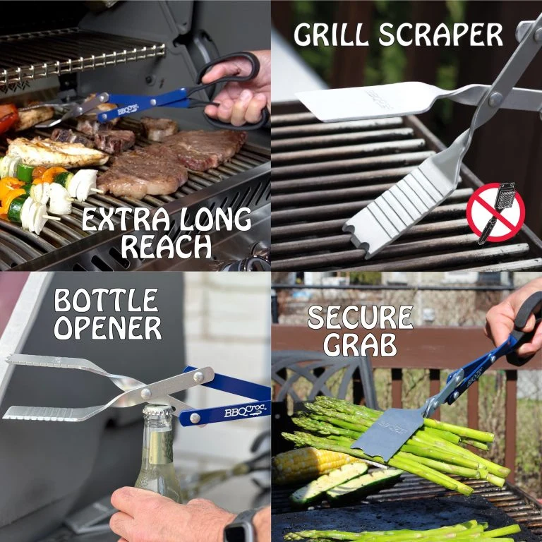 BBQ Croc 18-inch 3-in-1 Barbecue Tool and Tongs - Image 3
