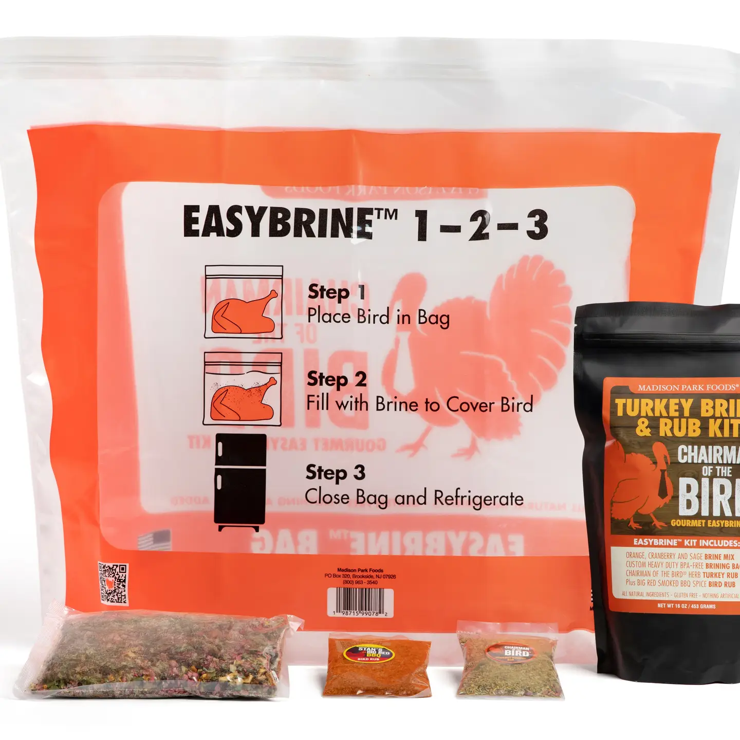 Gourmet Turkey Brine Kit with Bag and Seasoning Rub - Image 2